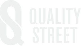 Quality Street logo inverted